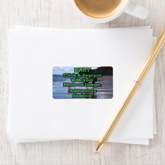 簡単クリックとイメージを置き換えて独自のイメージを作成 ラベル (インサイチュ)