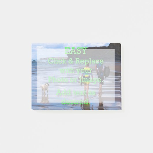 簡単クリックと写真を置き換えて自分で作成 ポストイット (正面)