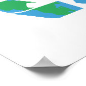 簡単グリーンリサイクル記号 ポスター (角)