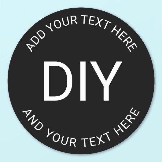 簡単シンプルDIY円形文字テンプレート ラウンドシール