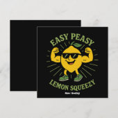 簡単シーズリーレモンスキージーギフトおもしろい- Hello Summer 招待状 (正面/裏面)