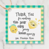 簡単シーズリーレモンスキージー先生サンキューユーラベル フェイバータグ (正面)