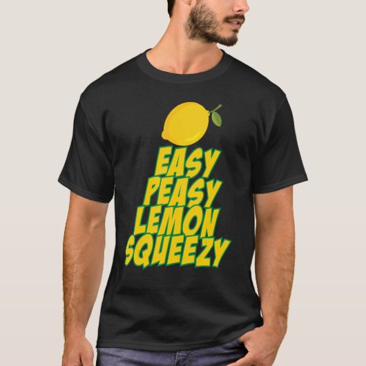 簡単シーズリーレモンスキージー夏期レモネードスタ Tシャツ (正面)