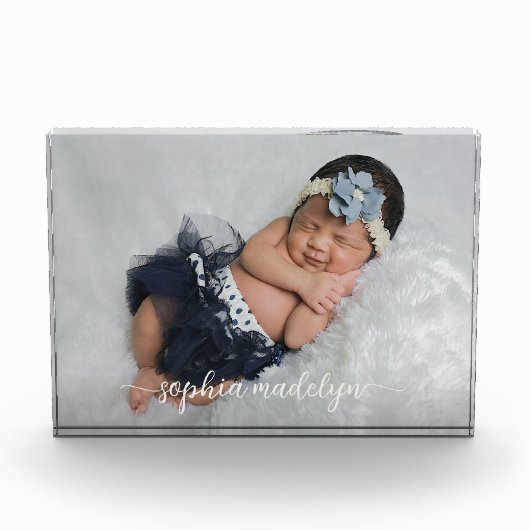 簡単スクリプトに名前を付けて写真をエレガント作成 フォトブロック (正面)