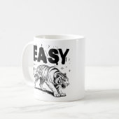 簡単タイガーレトロ野生動物愛好家野生生物 コーヒーマグカップ (正面左)