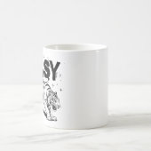 簡単タイガーレトロ野生動物愛好家野生生物 コーヒーマグカップ (中央)