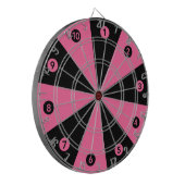 簡単ダーツボード1~10 （ピンクと黒） ダーツボード (正面左)