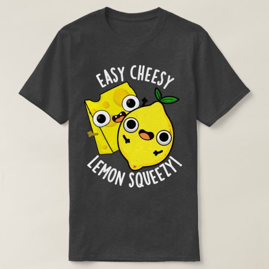 簡単チーズレモン絞りおもしろいフードパン Tシャツ (デザイン正面)