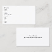 簡単テンプレート（白） 名刺 (正面/裏面)