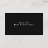 簡単テンプレート（黒） 名刺 (裏面)