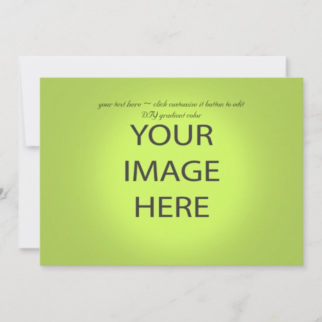 簡単テンプレート、DIYグラデーションカラー/5 x 7水平 (正面)