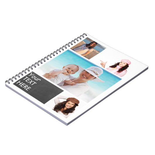 簡単デザインパーソナライズされたカスタム ノートブック (左側)