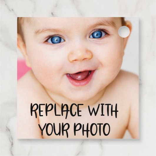 簡単デザイン独自ユニークパーソナライズされた フェイバータグ (裏面)