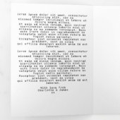 簡単デザインA 15フォトコラージュパーソナライズされたカスタム 三つ折りクリスマスカード (内部最初)