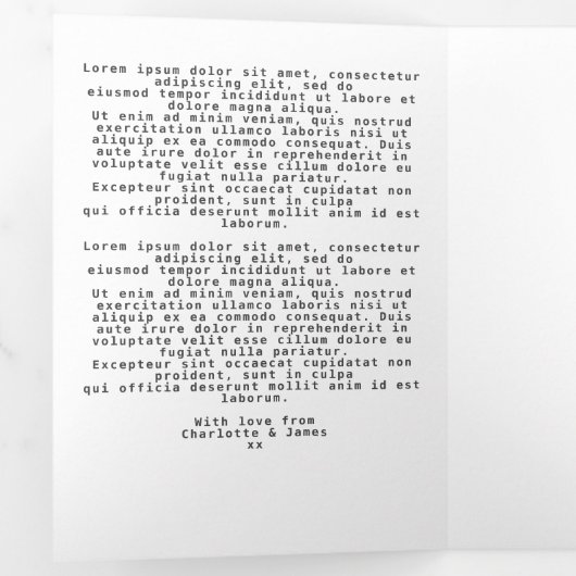 簡単デザインA 15フォトコラージュパーソナライズされたカスタム 三つ折りクリスマスカード (内部最初)