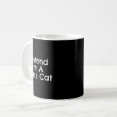 簡単ハロウィン黒猫仮装コスチューム コーヒーマグカップ (正面左)