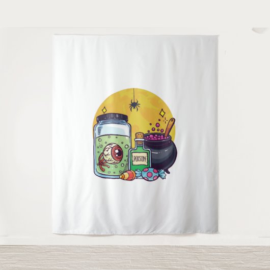 簡単ハロウィーンの衣装ハロウィンムード タペストリー (正面)