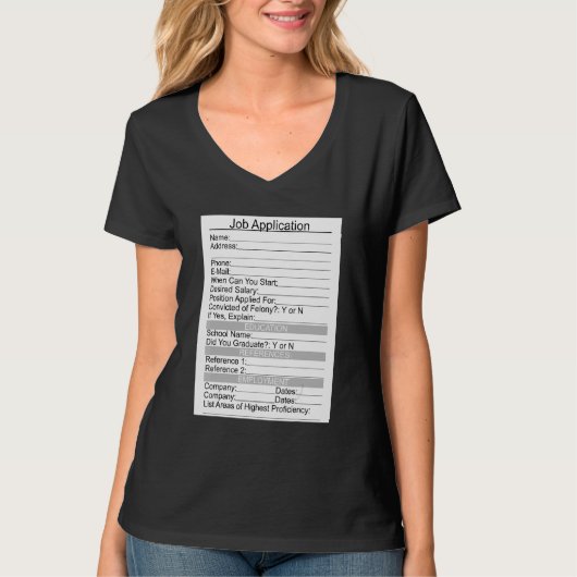 簡単ハロウィーン怖い仕事アプリケーション Tシャツ (正面)