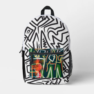 簡単バッグ プリントバックパック