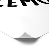 簡単ピューリーレモンスキージュおもしろいーフルーツプン ポスター (角)