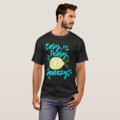 簡単ピューリーレモンスキージーおもしろい夏期レモネードL Tシャツ (正面フル)