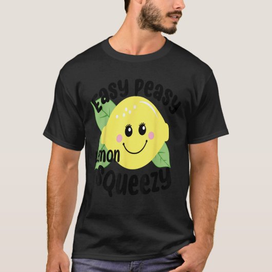 簡単ピューリーレモンスキージーおもしろい夏期レモネードL Tシャツ (正面)