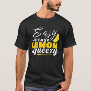 簡単ピューリーレモンスキージーアザおもしろいデザインプルオーバー Tシャツ