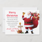 簡単ブレックファーストキャセロールレシピシェアリングクリスマス シーズンカード (正面)