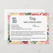 簡単ミニチーズケーキ ポストカード (正面/裏面)