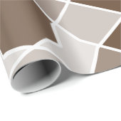 簡単モノクロ幾何コントラストランダムシェイプ ラッピングペーパー (ロールコーナー)