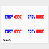 簡単モード 楕円形シール (シート)