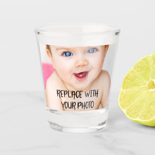 簡単ユニークデザインの一つパーソナライズされた ショットグラス (正面)