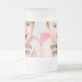 簡単ユニークデザインの一つパーソナライズされた フロストグラスビールジョッキ (中央)