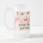 簡単ユニークデザインの一つパーソナライズされた フロストグラスビールジョッキ (左)