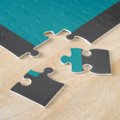 簡単ラブリースケッチ紙クラフトアニマルズブルー ジグソーパズル (側面)