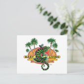 簡単リビングリザードオンビーチ ポストカード (スタンド正面)