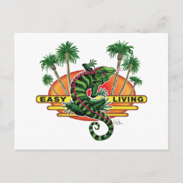 簡単リビングリザードオンビーチ ポストカード