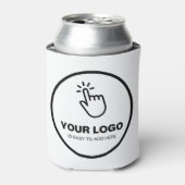 簡単ロゴのアップロードカスタムの最低限度 缶クーラー (缶正面)