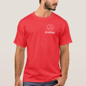 簡単ロゴのアップロードカスタムボランティア Tシャツ (正面)