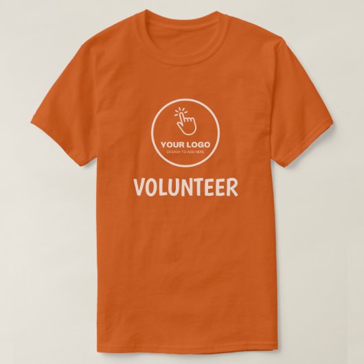 簡単ロゴのアップロードカスタムボランティア Tシャツ (デザイン正面)