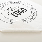 簡単ロゴの交換とカスタマイズ可能な文字 |白 シェルパブランケット (3/4)