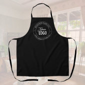 簡単ロゴの交換とカスタマイズ可能な文字 |黒 エプロン