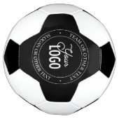 簡単ロゴの交換とカスタマイズ可能な文字 |黒 サッカーボール (回転)