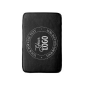 簡単ロゴの交換とカスタマイズ可能な文字 |黒 バスマット (正面縦)