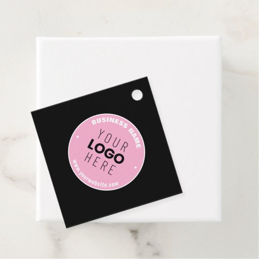 簡単ロゴの交換と編集可能文字 | ピンク/DIY フェイバータグ (インサイチュ)