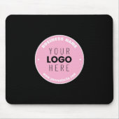 簡単ロゴの交換と編集可能文字 | ピンク/DIY マウスパッド (正面)