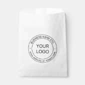 簡単ロゴの交換と編集可能文字 |白 フェイバーバッグ (正面)