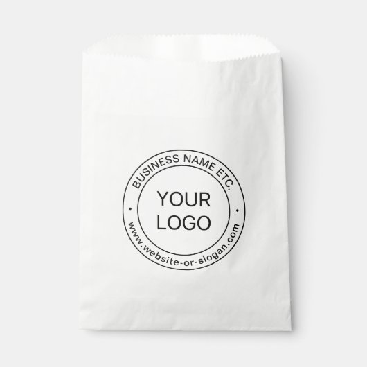 簡単ロゴの交換と編集可能文字 |白 フェイバーバッグ (正面)
