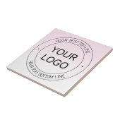 簡単ロゴの置換と編集可能文字ピンクグラデーション タイル (側面)