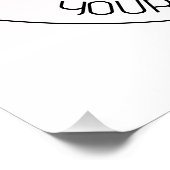 簡単ロゴの置換と編集可能文字ピンクグラデーション ポスター (コーナー)